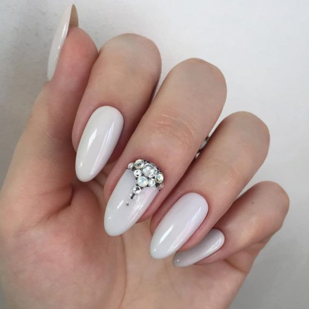 Easter Off-white Nail Designs