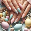 Spring Pastels With Mini Egg Twist Nails